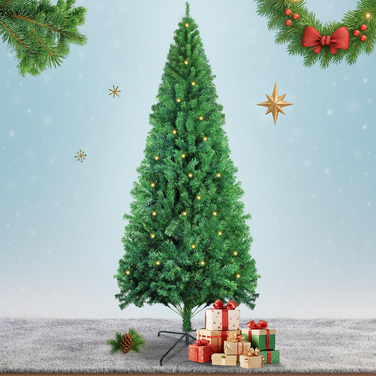 WEIHNACHTSBAUM Thalyn Grün PVC 100/100/210 cm - Grün, Kunststoff (210cm) - ZMH