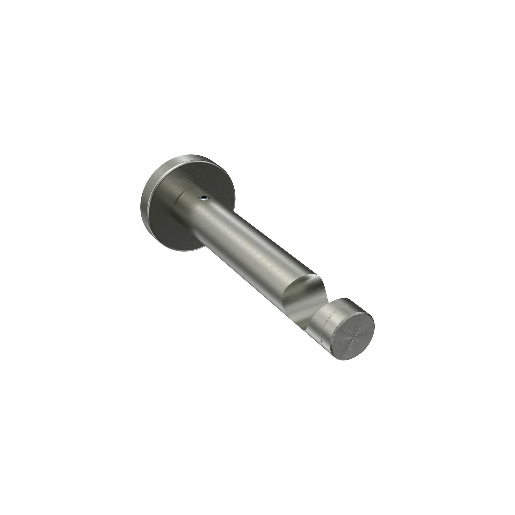 TRÄGER FÜR GARDINENSTANGEN 16 mm Ø, Enorma 1-läufig, Edelstahl - Edelstahlfarben, Metall (11/3.8/3.8cm) - INTERDECO