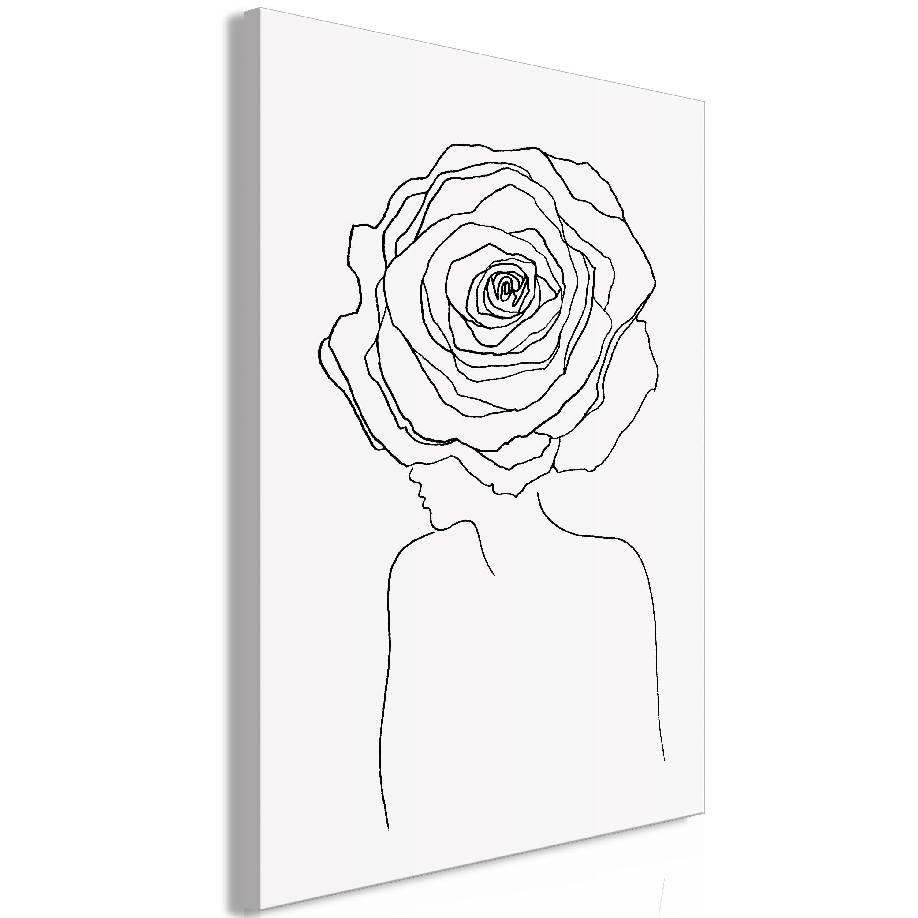 KUNSTDRUCK Schwarz-Weiß 60/90 cm - Schwarz, Textil (60/90cm) - KUNSTLOFT