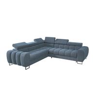 ECKSOFA Bastien Mit Schlaffunktion - Blau, Holzwerkstoff/Textil (260/260cm) - Fun Möbel