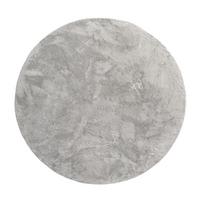 KURZFLORTEPPICH, einfarbig, aus Polyester, Grau, Ø 200 cm - Grau, Textil (200/200cm) - KADIMA DESIGN
