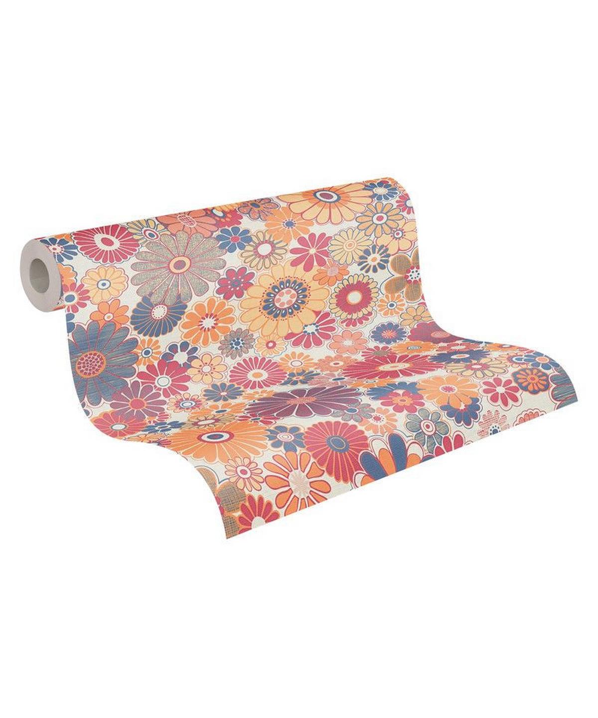 VLIESTAPETE Rot 53/850 cm - Rot, Textil (53/1cm) - KUNSTLOFT