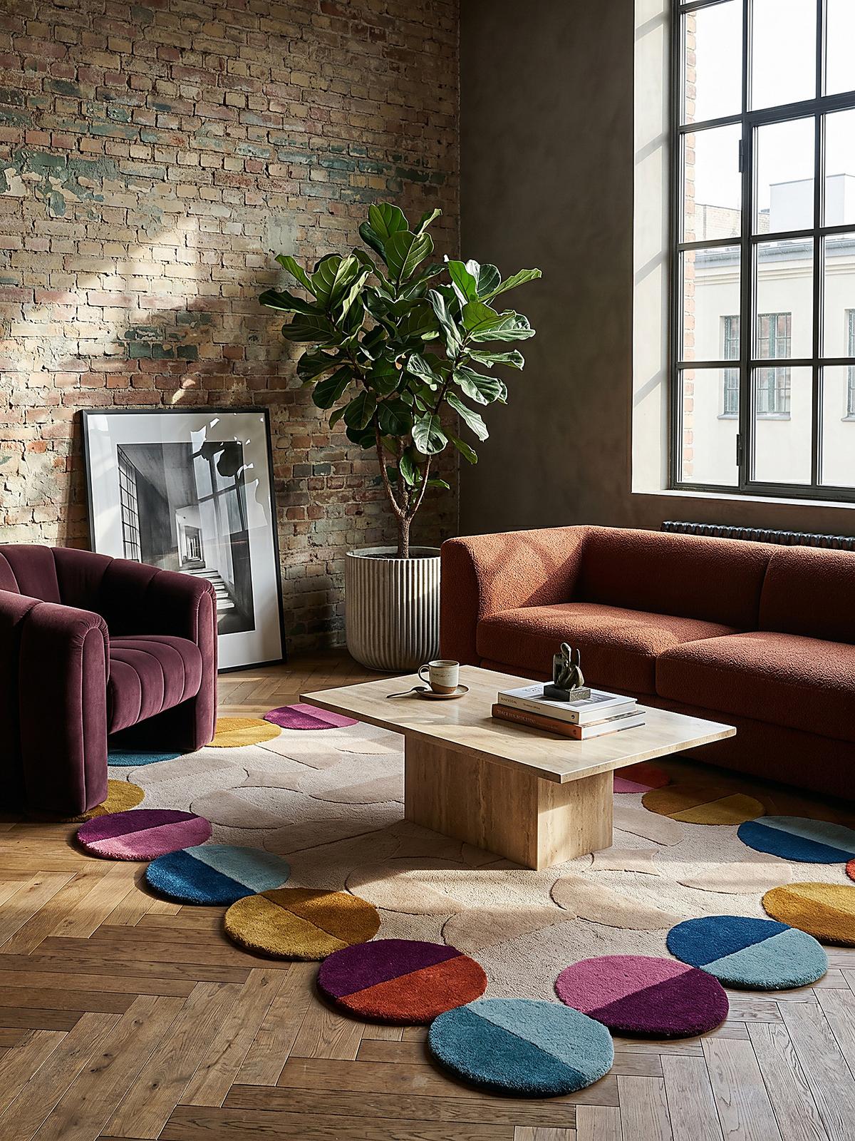 WOLLTEPPICH HALLEIN, geometrisch, Beige-Bunt, 160 x 230 cm - Multicolor, Textil (230/160cm) - KADIMA DESIGN