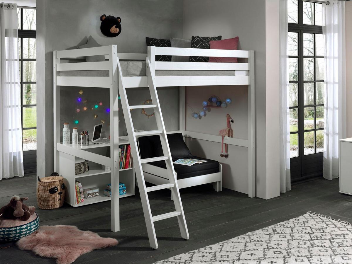 HOCHBETT Karolina 209x190x215 aus Massivholz+MDF in Weiß - Weiß, Holz (140/200cm) - 58aufmkessel