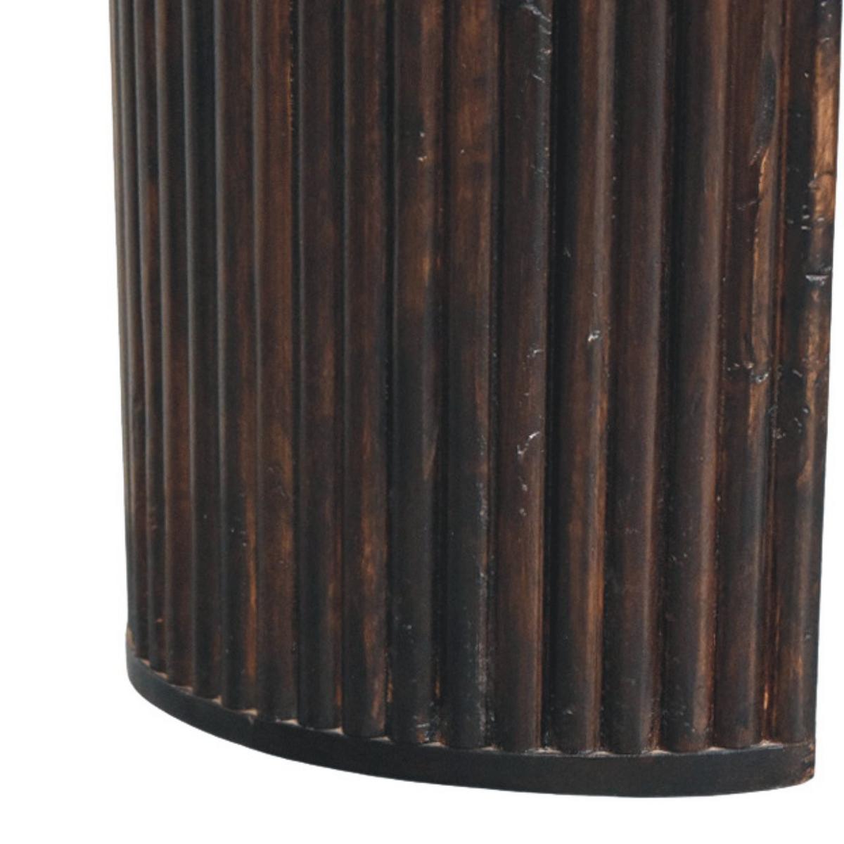SITZBANK mit edlem Samtbezug in Mokka-Finish, dunkelbraun - Dunkelbraun, Holz (125/45/35cm) - Artisan Furniture