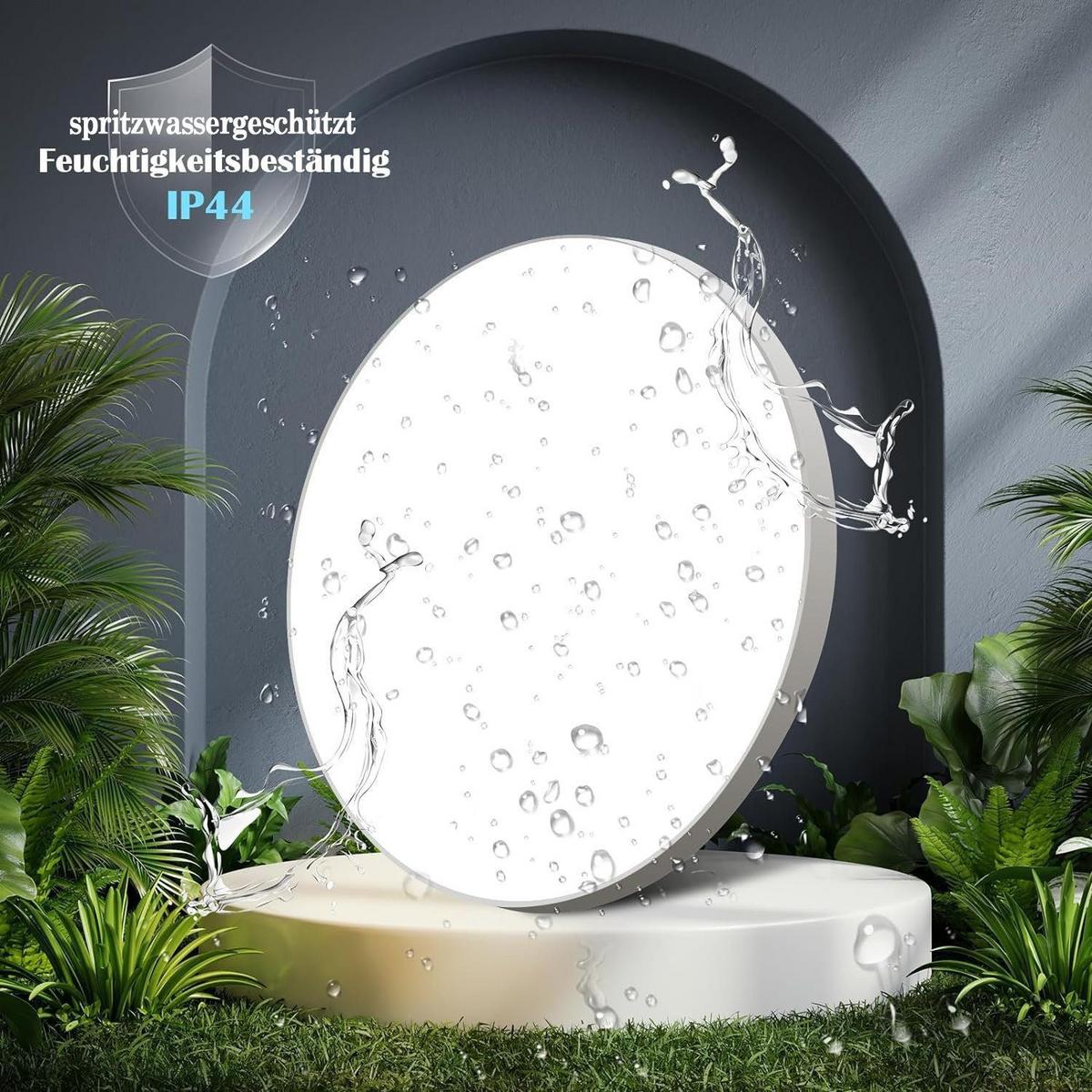 LED-DECKENLEUCHTE Quirinus 28/28/3 cm - Weiß, Kunststoff (28/28/3cm) - Nettlife