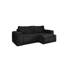ECKSOFA Schlafsofa Madlen - Schwarz, Holzwerkstoff/Textil (248/140cm) - Fun Möbel