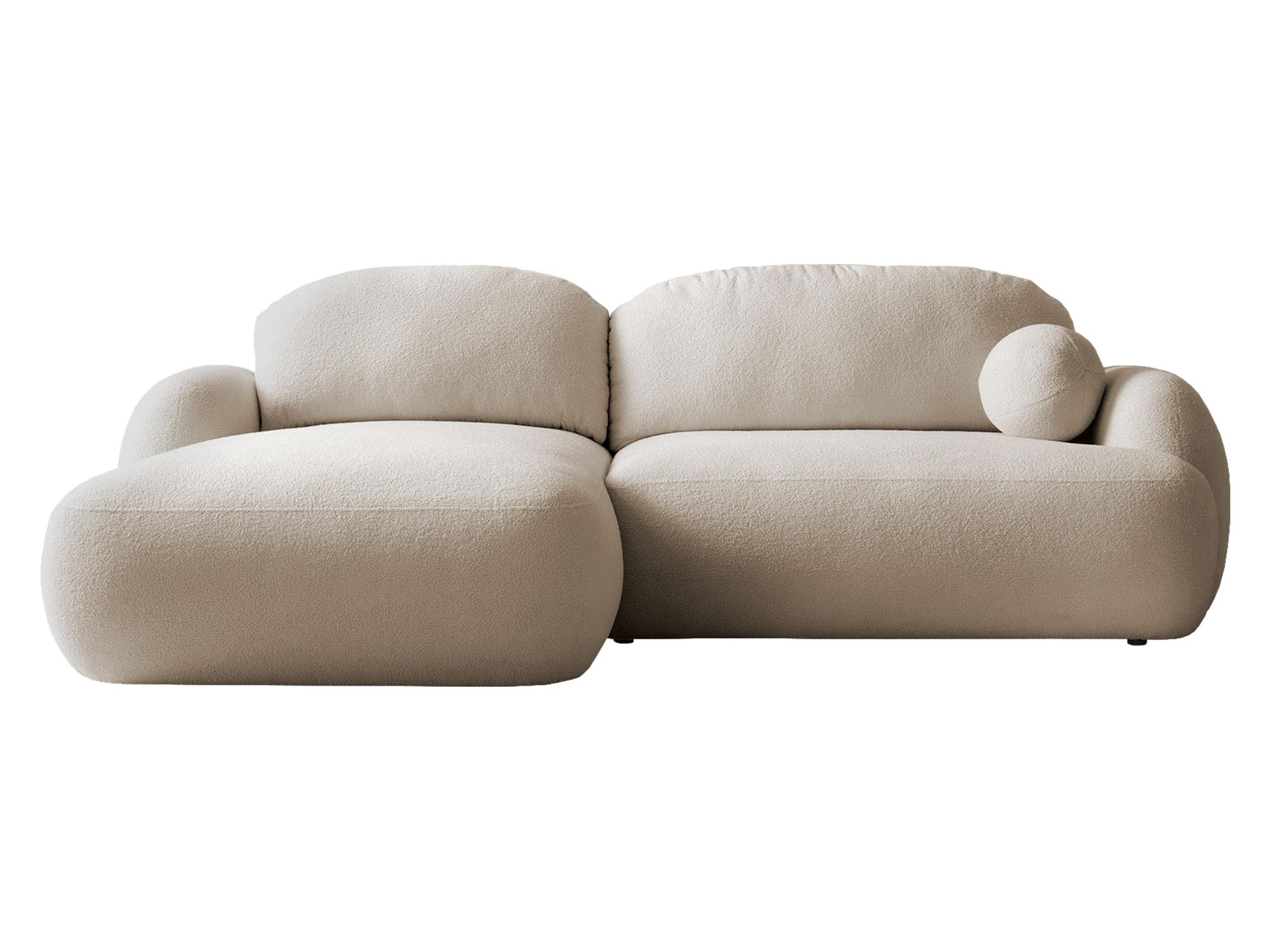 ECKSOFA Mayo, Seite: Links - Beige/Schwarz, Holz/Kunststoff (275/175cm) - MIRJAN24