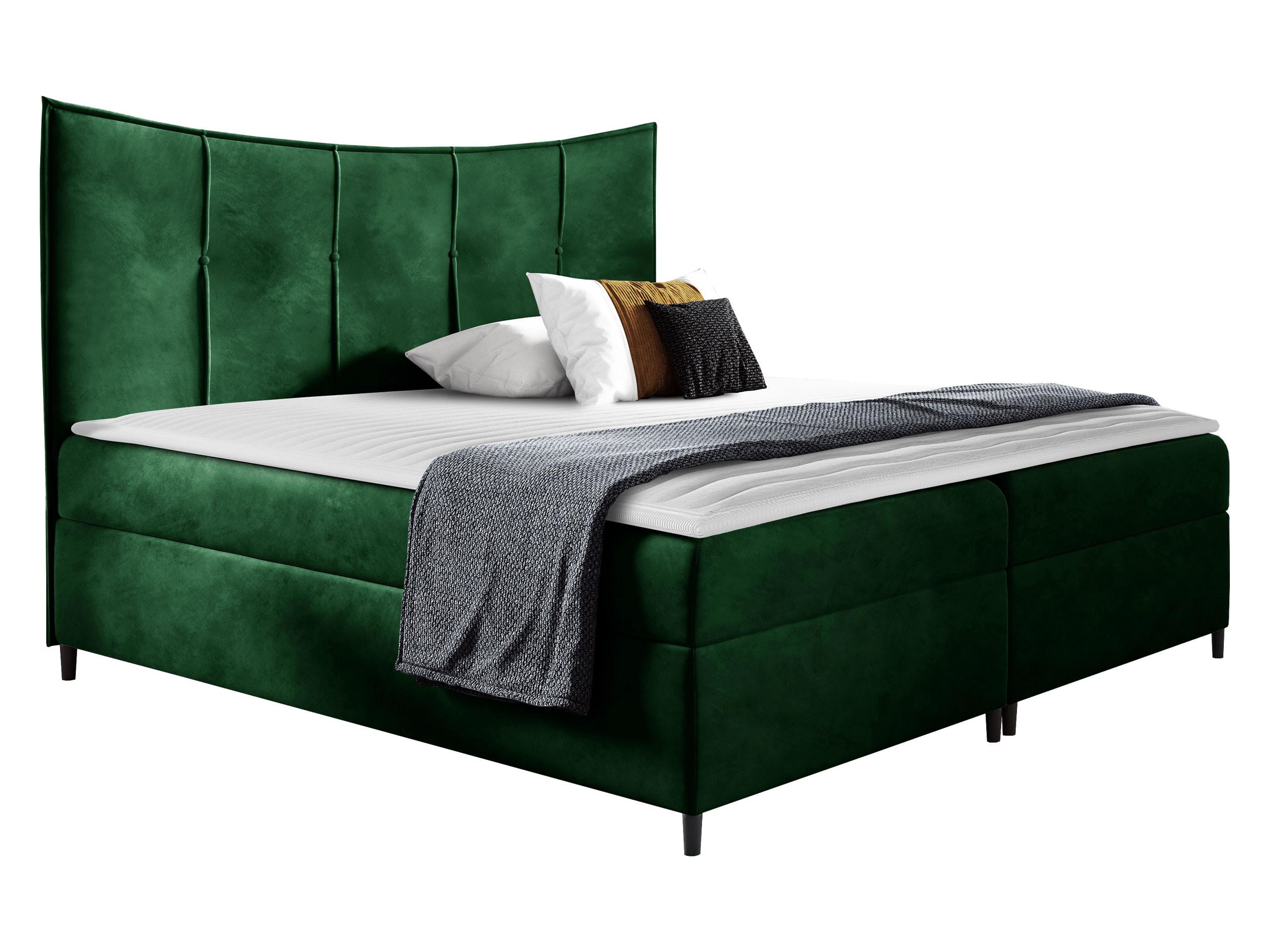 BOXBETT Bergamo - H3 - Smaragdgrün, Holz (160/200cm) - MIRJAN24