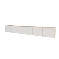LOWBOARD ELIO-W 3x100x40x40 cm - Artisan / Weiß - Eiche Artisan, Holzwerkstoff (300/40/40cm) - ALTDECOR