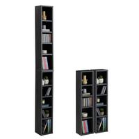 CD/DVD- REGAL CHART Esche grau - Eschefarben, Holzwerkstoff (20/186/17cm) - CARO-Möbel