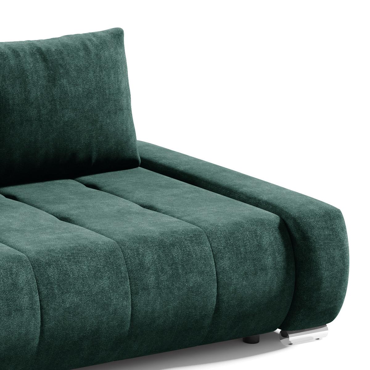 SCHLAFSOFA Jonas 3 Sitzplätze Grün - Grün, Holzwerkstoff (240/85/110cm) - Petits-meubles
