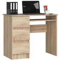 SCHREIBTISCH Eiche Sonoma 77/90/50 - Sonoma Eiche, Holzwerkstoff (130/78/77cm) - RAUMHIRSCH FURNITURE