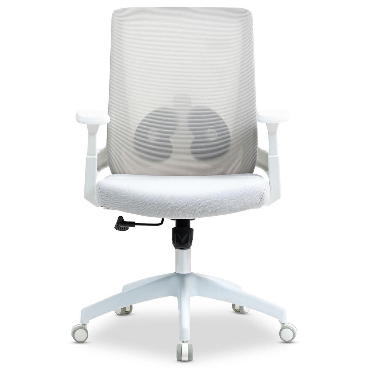 BÜRODREHSTUHL CAPVAL weiß - Weiß, Kunststoff/Textil (65/106/65cm) - IDIMEX