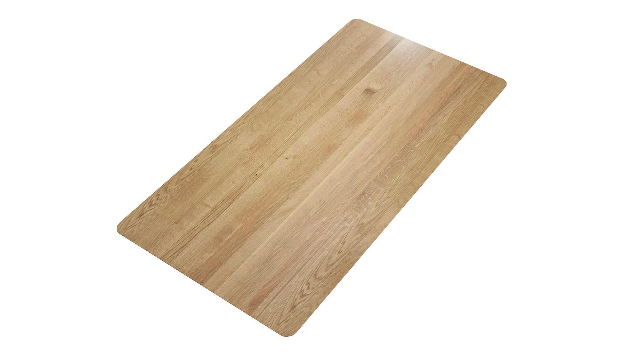 TISCHPLATTE Damiana 200x2,5x100 Esstischplatte Massivholz Wildeiche - Wildeiche, Holz (200/2.5/100cm) - 58aufmkessel