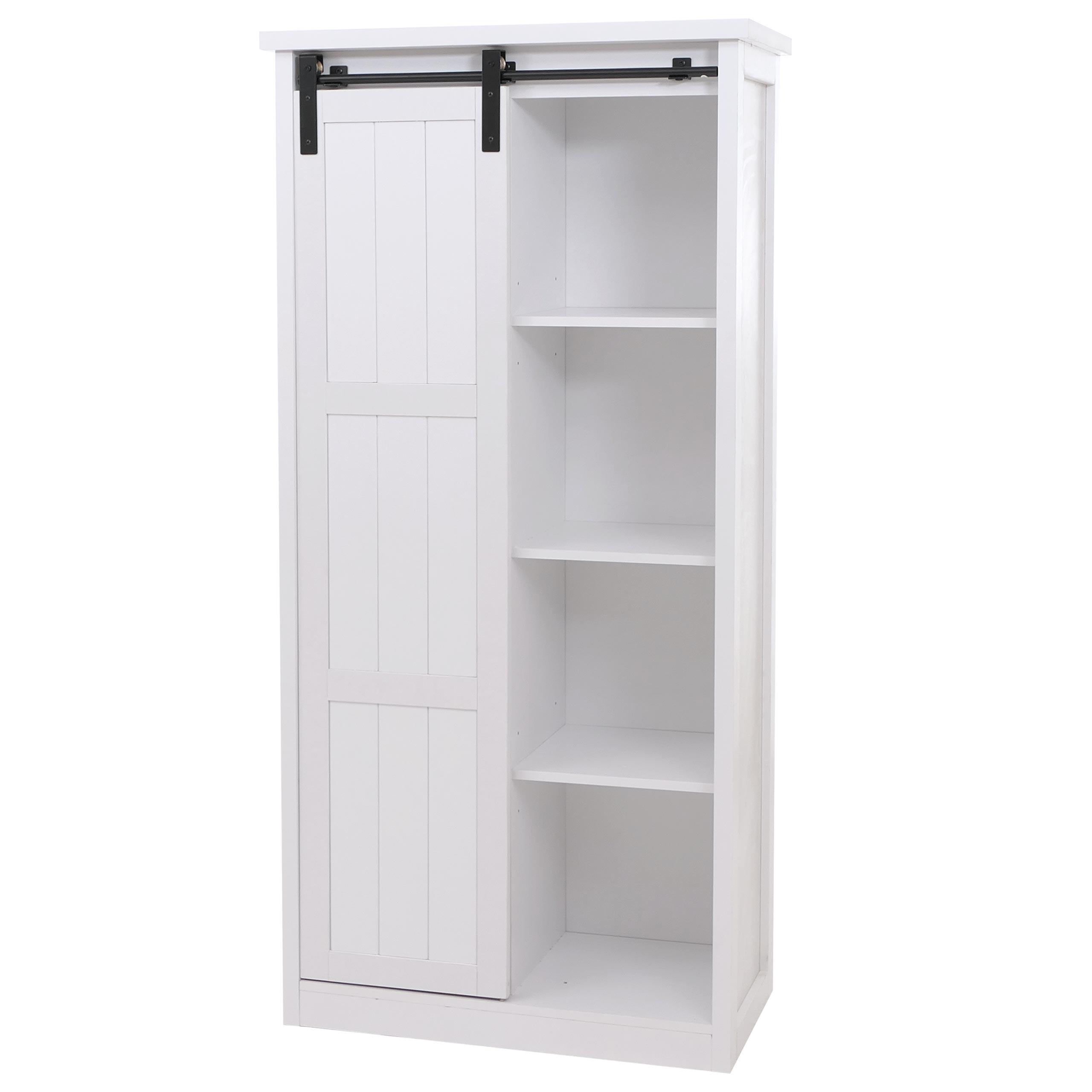 SCHRANK Weiß - Weiß, Holz (76/163/38cm) - MCW