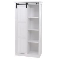 SCHRANK Weiß - Weiß, Holz (76/163/38cm) - MCW