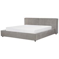 POLSTERBETT 180/200cm Grau Linards - Grau, Textil (180/200cm) - Beliani