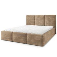 POLSTERBETT MORENA LM 140x200 cm mit Bettkästen - Beige - Beige, Holz (140/200cm) - MASSENO