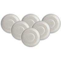 ESPRESSOUNTERTASSEN Perlemor Sand beige ø 12 cm 6er Set - Beige, Keramik (12cm) - like.Villeroy & Boch