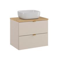 WASCHTISCH 60.6cm Azel Kaschmir - Beige, Holzwerkstoff (60.6/52/46cm) - Petits-meubles