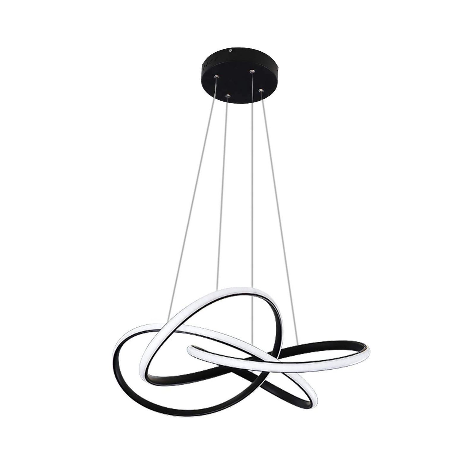 PENDELLEUCHTE Zephyr 53/53/16 cm - Schwarz, Metall (53/53/16cm) - Nettlife
