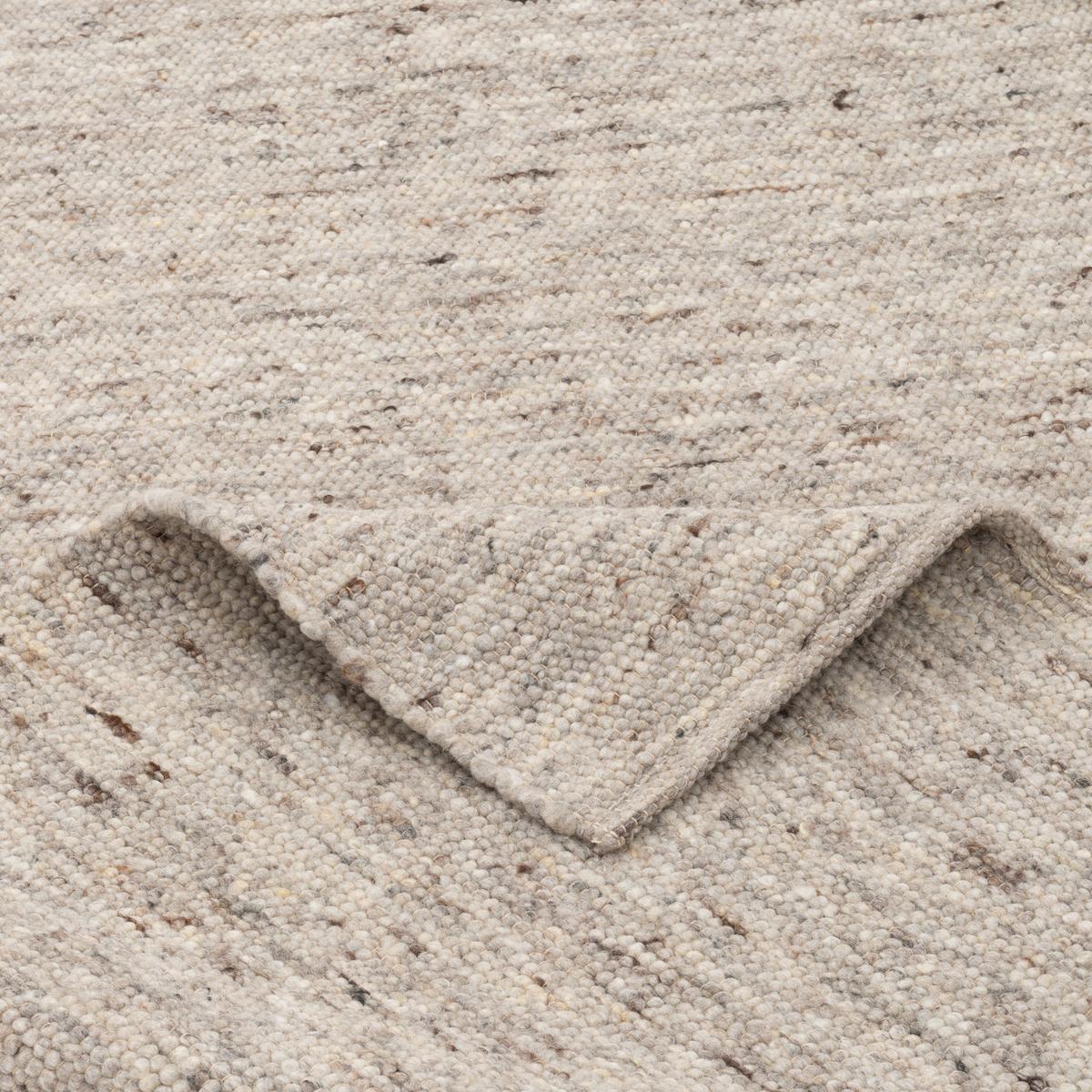 NATUR TEPPICH WOLLE ALASKA MELIERT - Braun, Textil (70/240cm) - Pergamon