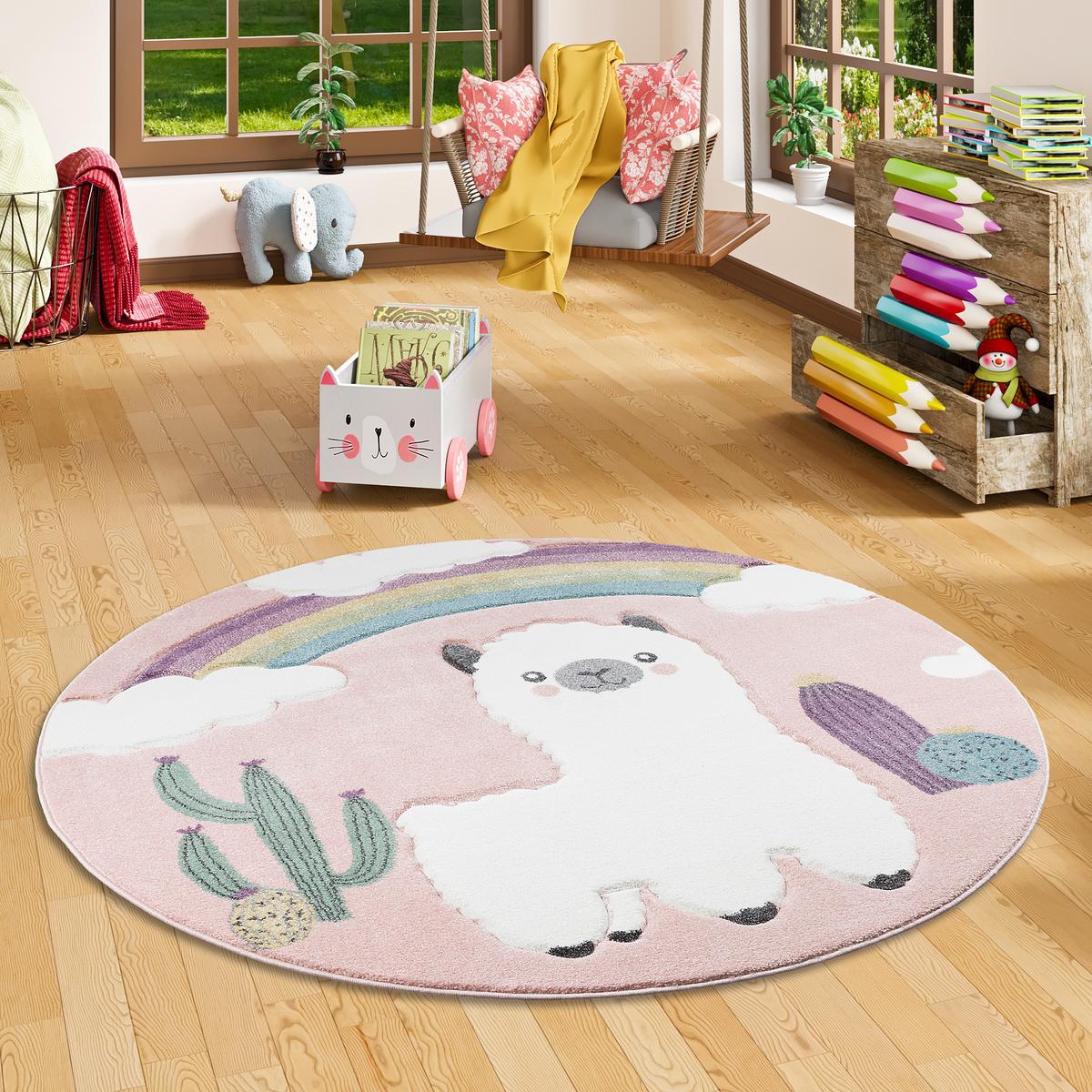 KINDER TEPPICH MAUI ALPAKA WÜSTENLANDSCHAFT - Multicolor, Textil (160/160cm) - Pergamon