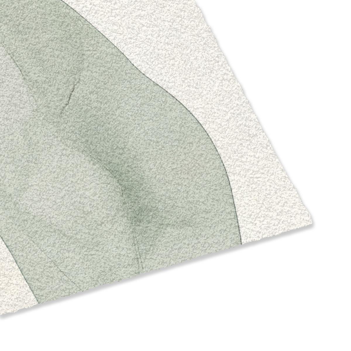 FUSSMATTE Japandi - Abstrakt - Grün Schmutzfangmatte 60x40 cm - Multicolor, Kunststoff (60/0.4cm) - MuchoWow