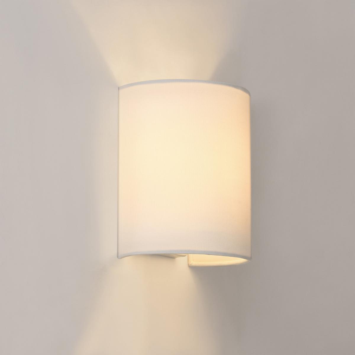 WANDLEUCHTE Brüssel - Weiß, Textil (18/20/13cm) - lux.pro