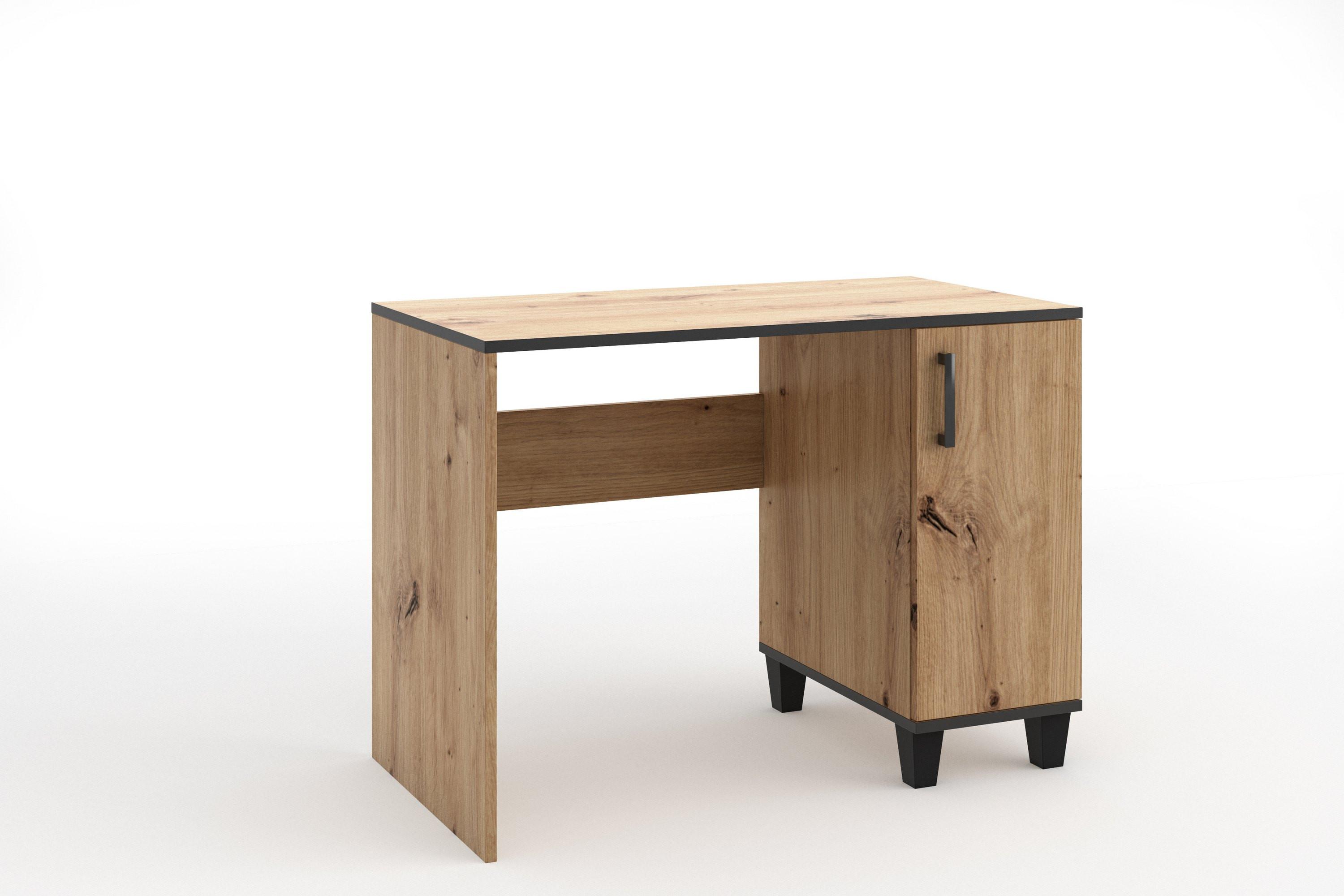 SCHREIBTISCH CORTEZA 100x56x75 cm Bürotisch Computertisch, Eiche Artisan - Eiche Artisan, Holzwerkstoff (56/100/75cm) - MASSENO