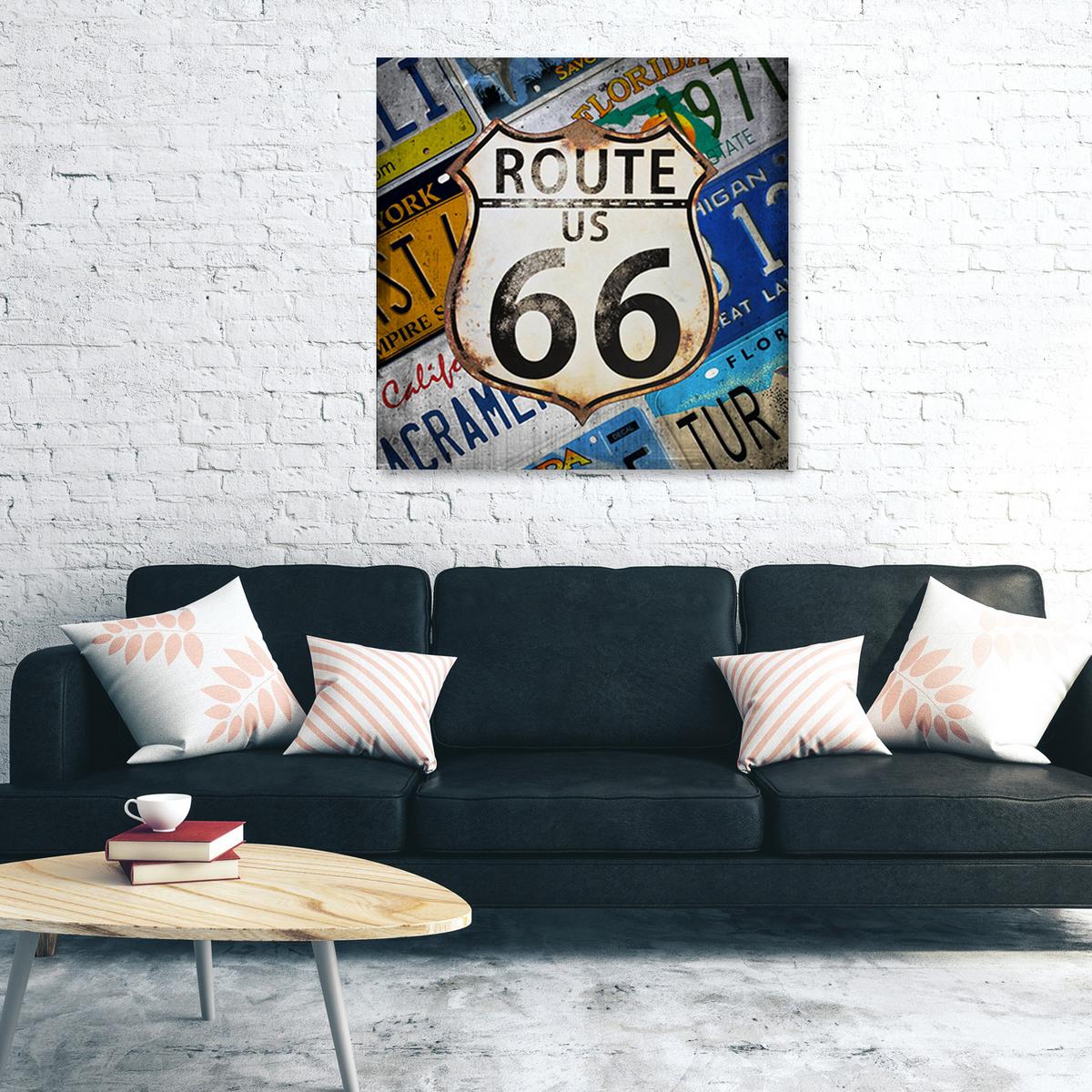 WANDBILD mit untertiteln farbig - Multicolor, Textil (40/40cm) - Feeby