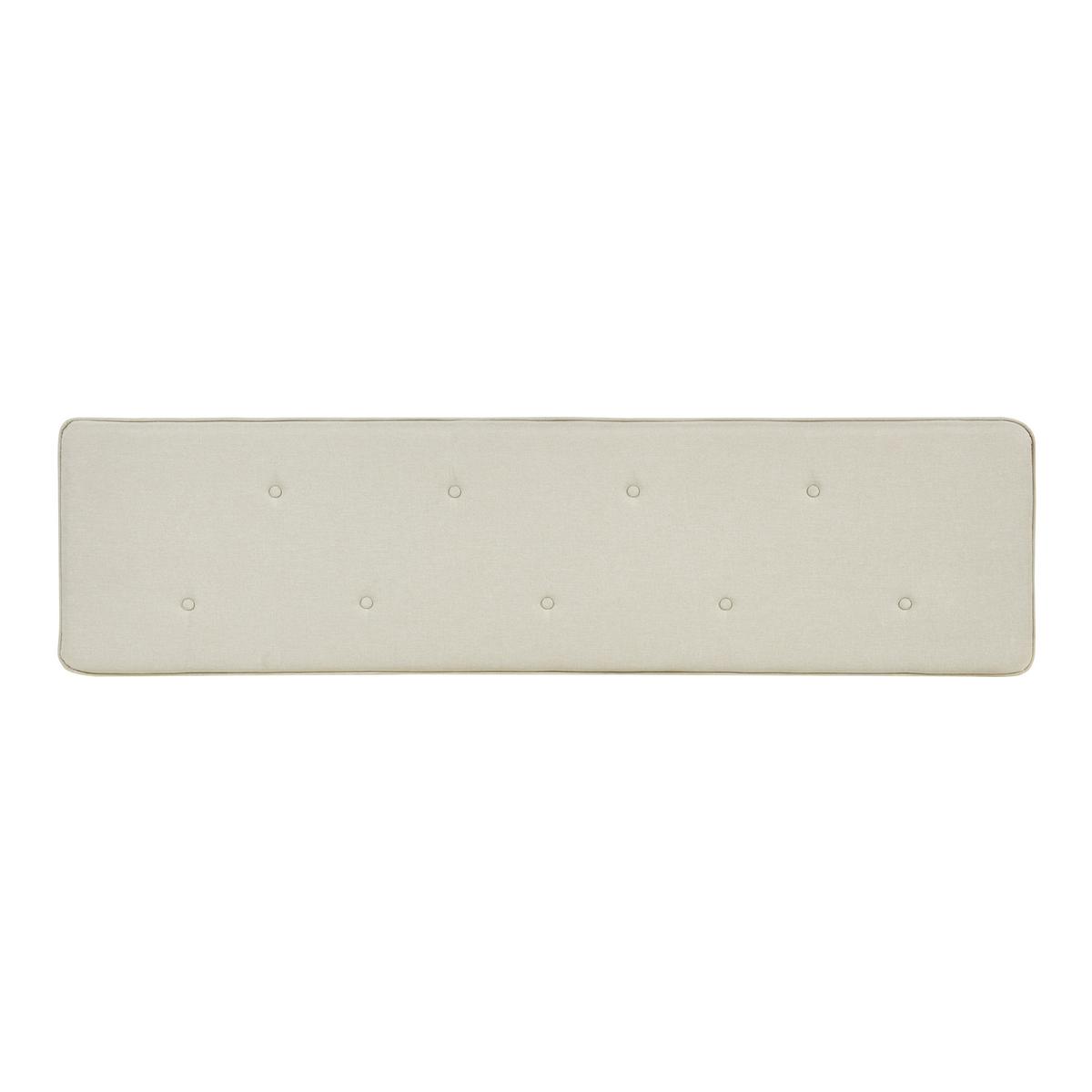 KOPFTEIL Tokke - Beige, Holzwerkstoff/Textil (160/4/52cm) - [en.casa]