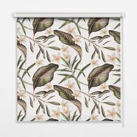 INNENROLLO - Fensterrollo - Rollo - 150x180 cm - Blumen mit Stielen - Grün, Kunststoff (150/180/0.5cm) - TULUP
