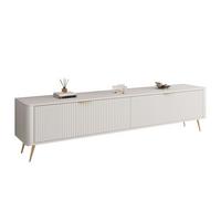 TV-ELEMENT SCARLETT 2D 200 CM AUF BEINEN BEIGE + GOLD - Beige, Holzwerkstoff (200/51/38cm) - Lookway