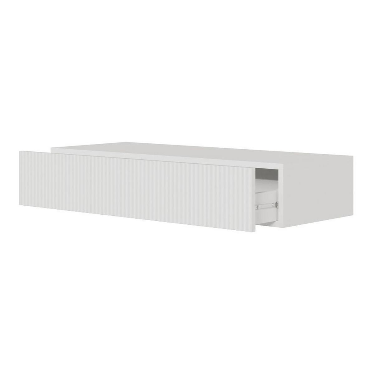 KONSOLENTISCH Veldio Weiß 90 cm - Weiß, Holzwerkstoff (35.6/90/17cm) - Selsey