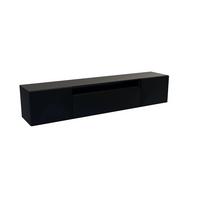 LOWBOARD CAVA 200/41/40 cm, Hängender TV-Schrank Schwarz - Schwarz, Holzwerkstoff (200/41/40cm) - MASSENO