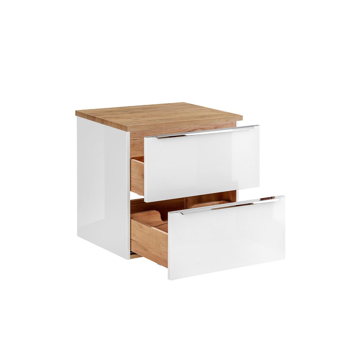 WASCHTISCHUNTERSCHRANK 60.4cm April Weiß - Weiß, Holzwerkstoff (60.4/59/46cm) - Petits-meubles