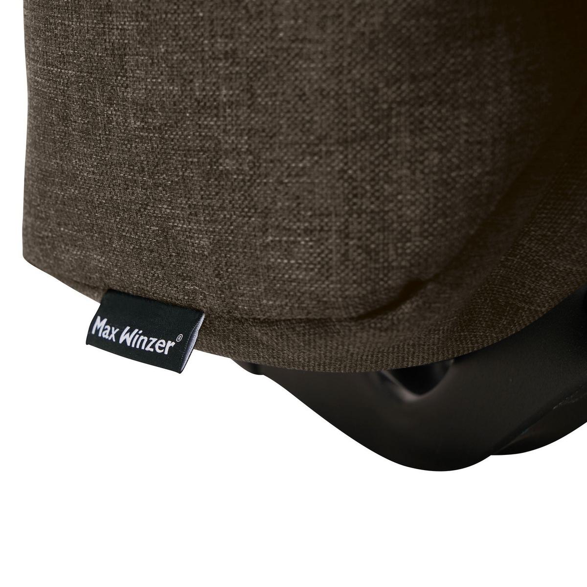 FALTSESSEL Kalomira Bezug Flachgewebe Metall schwarz / braun - Braun, Kunststoff (100/85/85cm) - 58aufmkessel