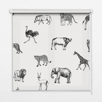 INNENROLLO - Fensterrollo - Rollo - 70x140 cm - Tiere - Grau, Kunststoff (70/140/0.5cm) - TULUP