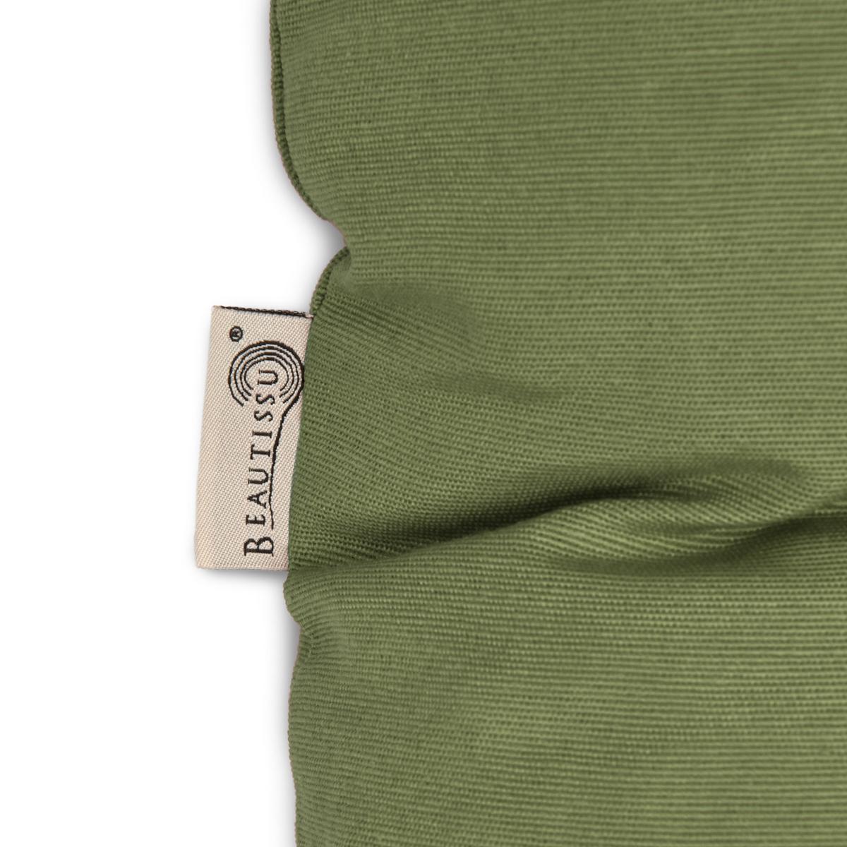 BANKAUFLAGE Flair BR 100x50cm Olivgrün - Olivgrün, Textil (50/100cm) - Beautissu 