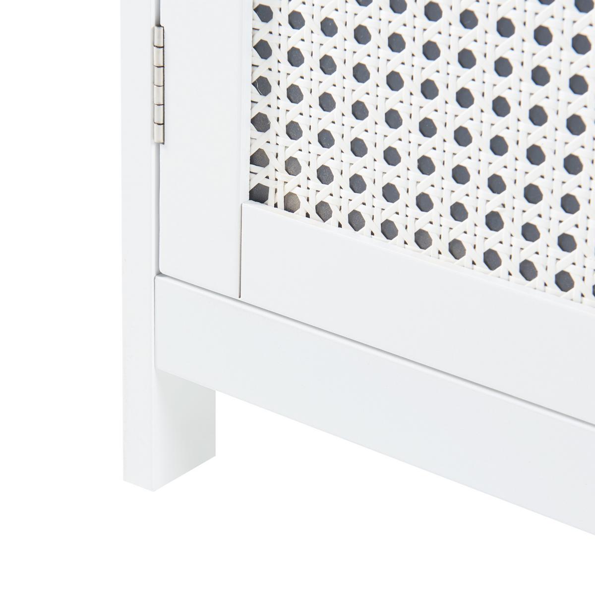 BADEZIMMERSCHRANK Karlsøy - Weiß, Holzwerkstoff (60/80/28cm) - [en.casa]