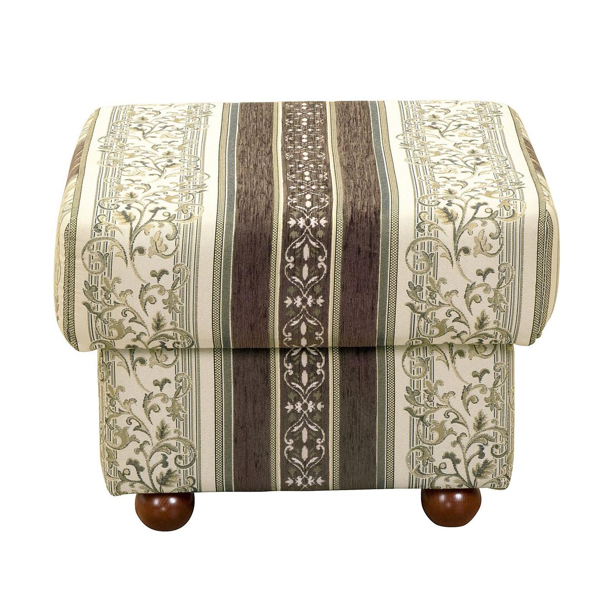 POLSTERSESSEL mit Hocker Kama Chenille braun - Braun, Kunststoff (96/85/81cm) - 58aufmkessel