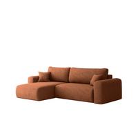 ECKSOFA Flora In Verita - Rot, Holzwerkstoff/Textil (145/272cm) - Fun Möbel