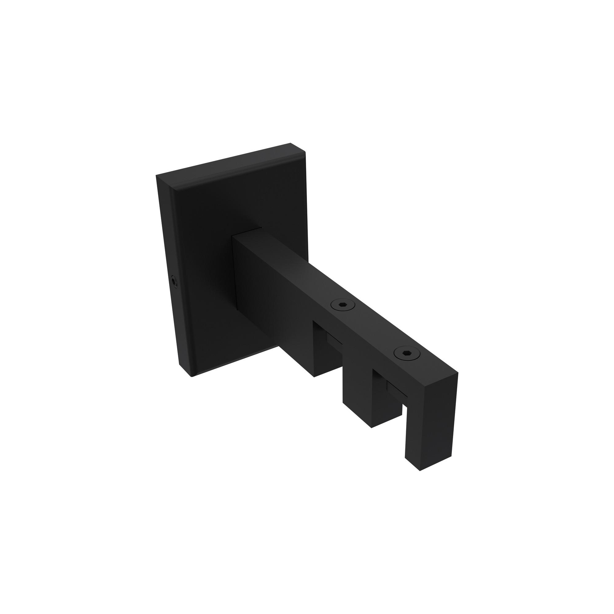 TRÄGER FÜR GARDINENSTANGEN INNENLAUF 14x35 mm, Smartline 2-läufig, Schwarz - Schwarz, Metall (10/6.5/4.5cm) - INTERDECO