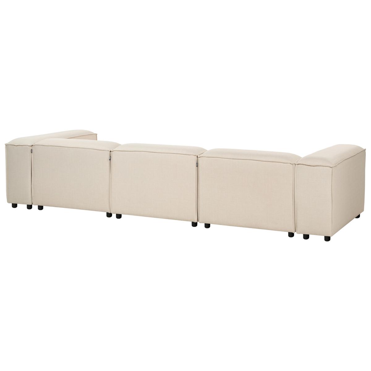 3-SITZER-MODULSOFA Beige Stoff Ardal - Beige, Textil (328/68/120cm) - Beliani