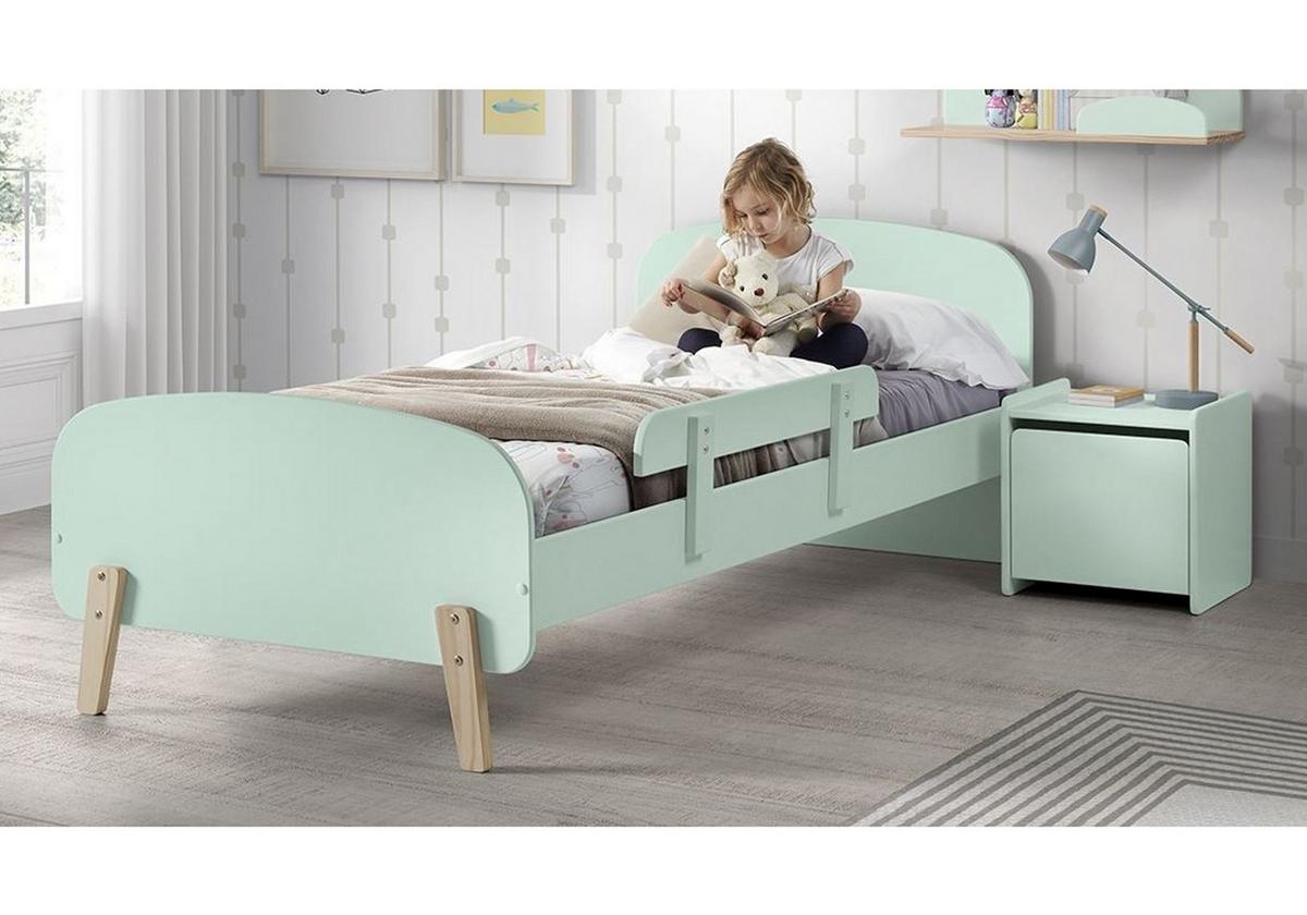 KINDERZIMMER Set Karilynn 2 Massivholz+MDF mintgrün - Grün, Holz (120/73/220cm) - 58aufmkessel