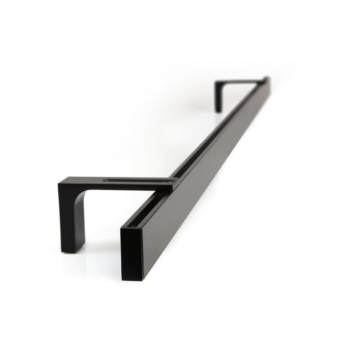 GARDINENSCHIENE 1-lauf Loft 320cm - Schwarz, Metall (320cm) - Deco-Raum