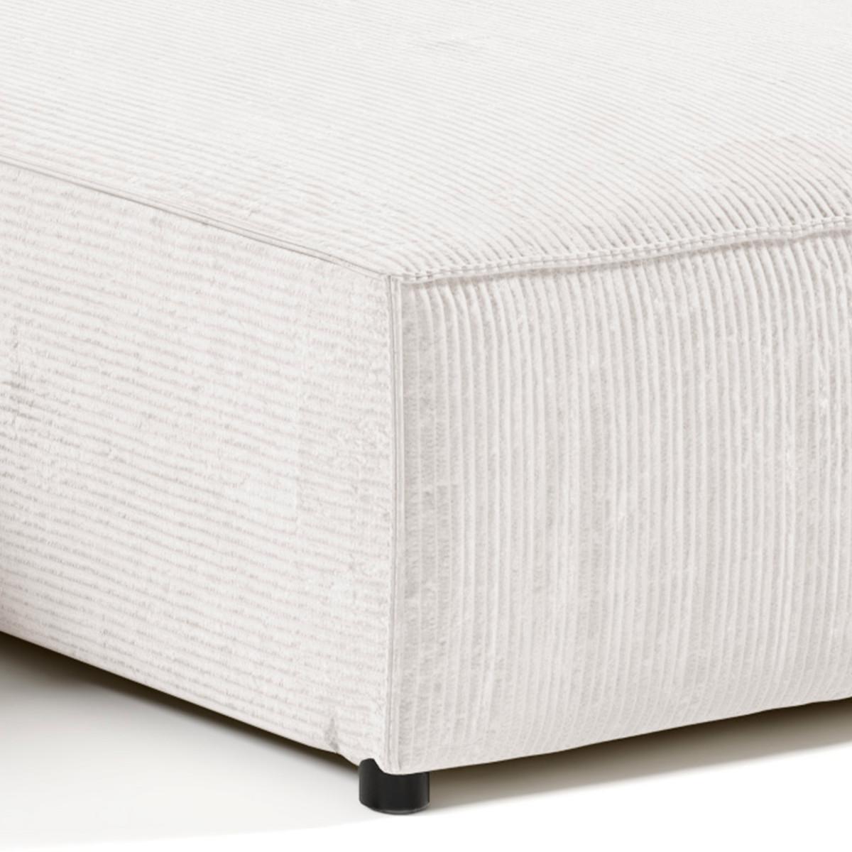 ECKSOFA Isaac 4 Sitzplätze Weiß - Weiß, Holzwerkstoff (294/185cm) - Petits-meubles