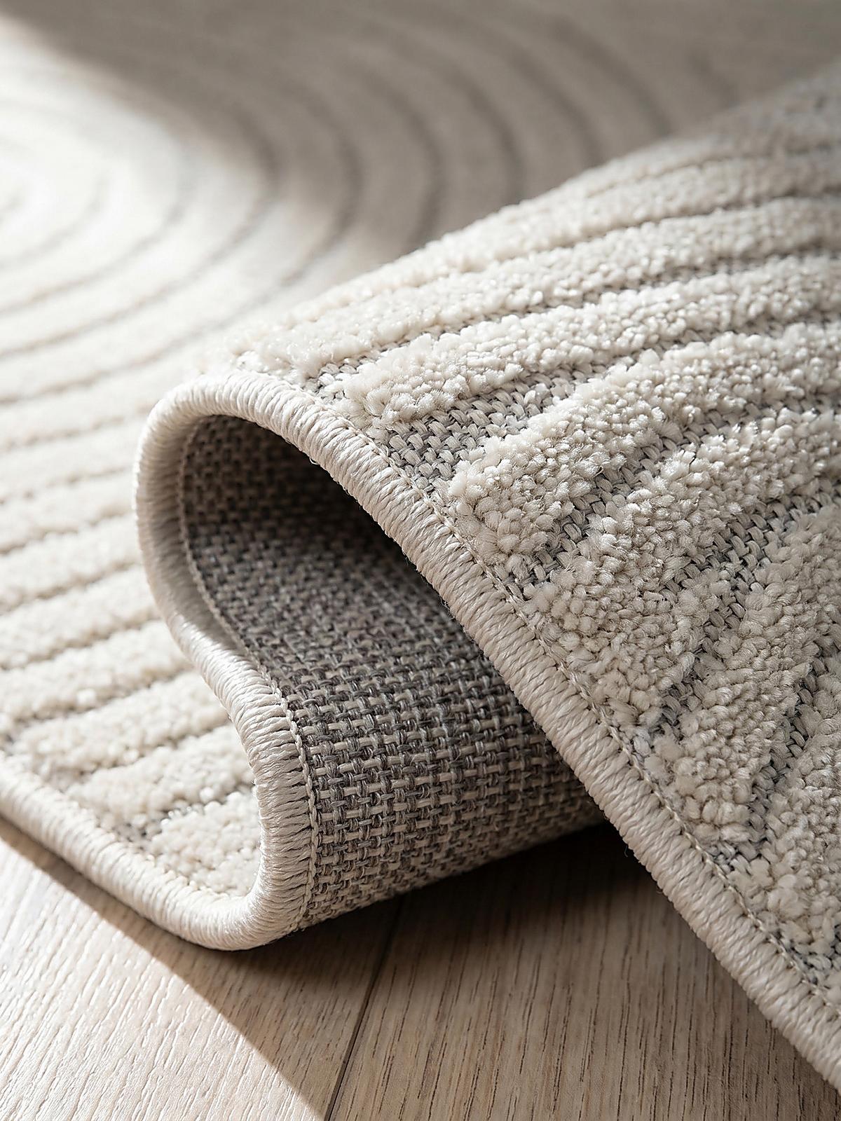 TEPPICH Outdoor Geometrisch MEZEN Polypropylen Creme 140 x 200 cm - Beige, Textil (140/200cm) - KADIMA DESIGN